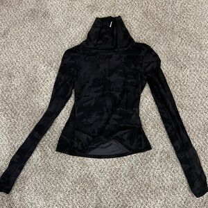 Black Lululemon Align Camo Highneck